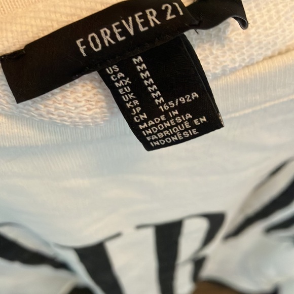 White Sweatshirt with Black 'WEIRDO' Print - Picture 2 of 3